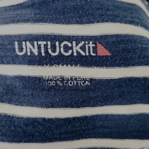 UnTuckit Cozette Navy Blue and White Stripe Tank Maxi Dress XS - Picture 5 of 6